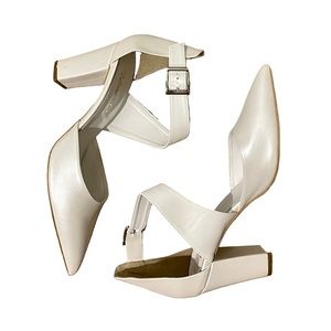 Pelino Heeled Sandals, Ivory, Size 39